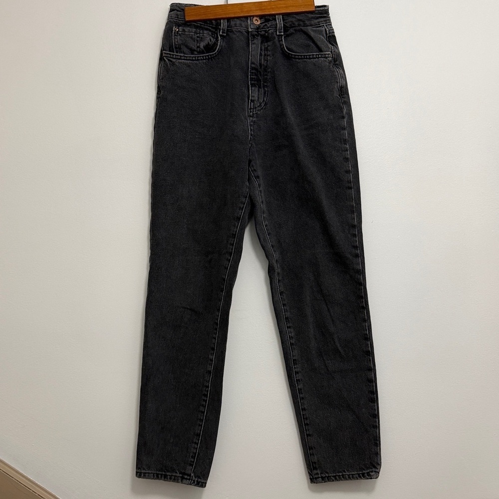 Zara Charcoal Mom Jeans